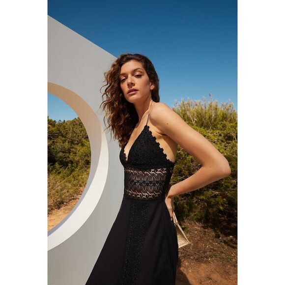 Charo Ruiz Brenda Long Dress black XL - Picture 7 of 13